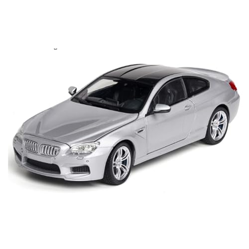 shuishuicui 1 24 Für BMW M6 Alloy Diecast Pull Back Automodell Mit Soundlicht Werbegeschenk(Silber) von shuishuicui