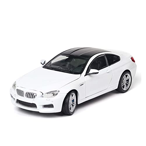 shuishuicui 1 24 Für BMW M6 Alloy Diecast Pull Back Automodell Mit Soundlicht Werbegeschenk(Weiß) von shuishuicui