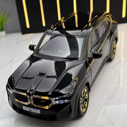 shuishuicui 1 24 Für BMW XM SUV Legierung Automodell Miniaturisierte 21 cm Dekorative Schreibtisch Sammlung Von Spielzeug für Gedenken Die Männer Jungen(Black) von shuishuicui