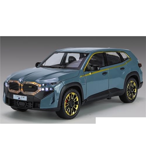 shuishuicui 1 24 Für BMW XM SUV Legierung Automodell Miniaturisierte 21 cm Dekorative Schreibtisch Sammlung Von Spielzeug für Gedenken Die Männer Jungen(Blue) von shuishuicui