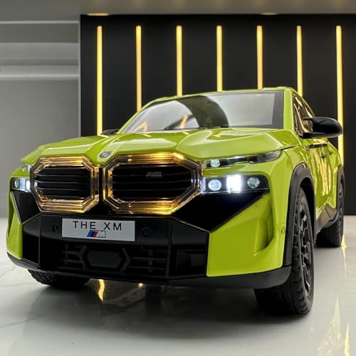 shuishuicui 1 24 Für BMW XM SUV Legierung Automodell Miniaturisierte 21 cm Dekorative Schreibtisch Sammlung Von Spielzeug für Gedenken Die Männer Jungen(Green) von shuishuicui