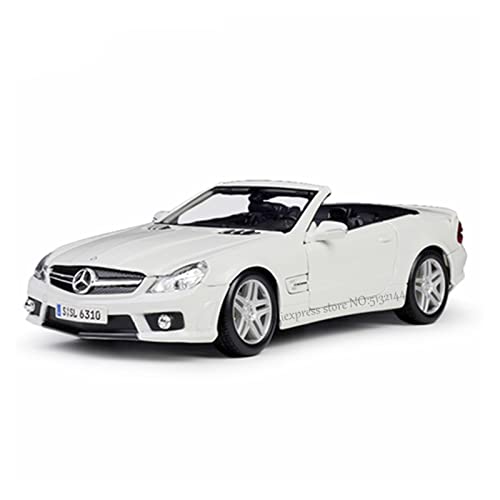 shuishuicui 1 24 Für Benz SLS AMG Alloy Diecast Pull Back Automodell Mit Soundlicht Als Geschenk Handwerk Für Erwachsene(Weiß) von shuishuicui