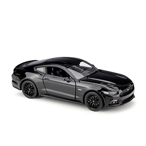 shuishuicui 1 24 Für Ford Mustang Alloy Diecast Pull Back Automodell Für Erwachsene Display Ornamente (Schwarz) von shuishuicui