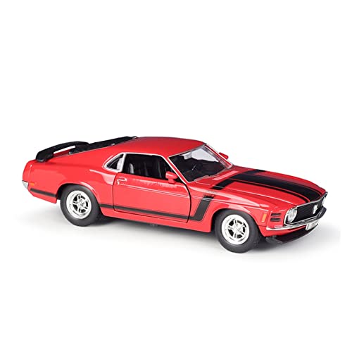 shuishuicui 1 24 Für Ford Mustang Boss 302 Zinklegierung Diecast Pull Back Automodell Für Erwachsene Display Ornamente(Rot) von shuishuicui