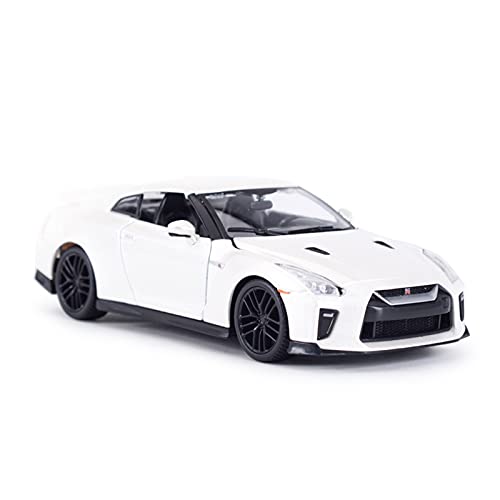 shuishuicui 1 24 Für GT-R Sportwagen Metalllegierung Diecast Automodell Mit Soundlicht Für Erwachsene (Weiß) von shuishuicui