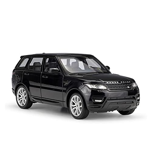 shuishuicui 1 24 Für Land Rover Range SUV Legierung Diecast Pull Back Automodell Als Geschenk Handarbeit Für Jungen Erwachsene(Schwarz) von shuishuicui