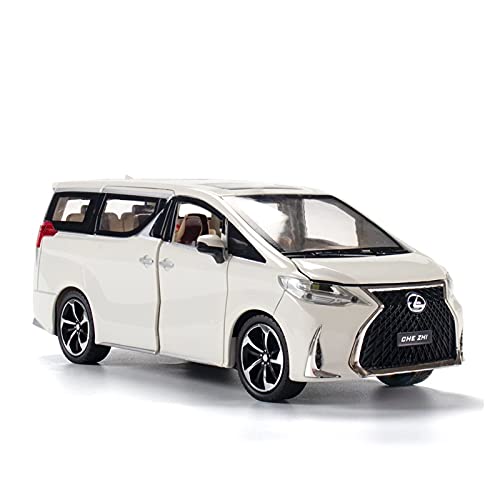 shuishuicui 1 24 Für Lexus LM300H Diecast Alloy Automodell MPV Dekoration Sound Und Licht Boy 6 Open Door Geschenk Spielzeugauto(2) von shuishuicui