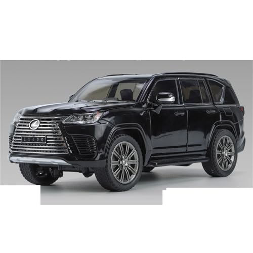 shuishuicui 1 24 Für Lexus LX600 Legierung Auto Modell Spielzeug 21CM Dekoration Sammlung Memorial Geschenk Für Männer Jungen(Black) von shuishuicui