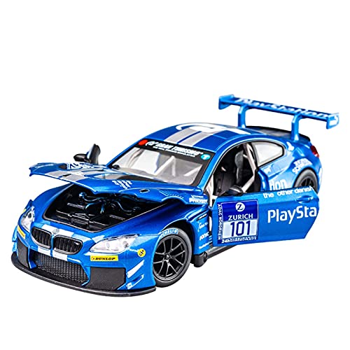 shuishuicui 1 24 Für M6 GT3 M4 DTM Le Mans Racing Freilauf Hochglanz Sport Racing Modell Replik Geschenksammlung Crafts(2) von shuishuicui