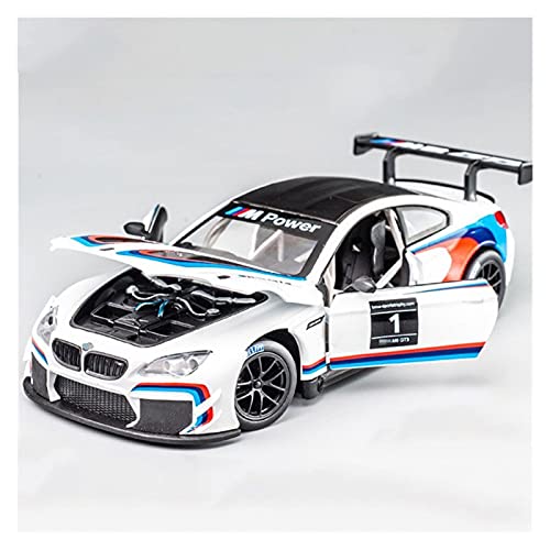 shuishuicui 1 24 Für M6 GT3 M4 DTM Le Mans Racing Freilauf Hochglanz Sport Racing Modell Replik Geschenksammlung Crafts(Taglia unica) von shuishuicui