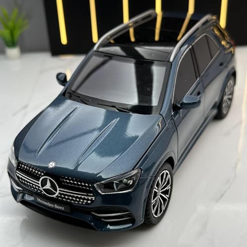 shuishuicui 1 24 Für Mercedes-Benz GLE350 SUV Legierung Auto Modell Miniaturisierte 8-Zoll Dekorative Schreibtisch Sammlung Spielzeug für Gedenken Die Männer Jungen(Blue) von shuishuicui