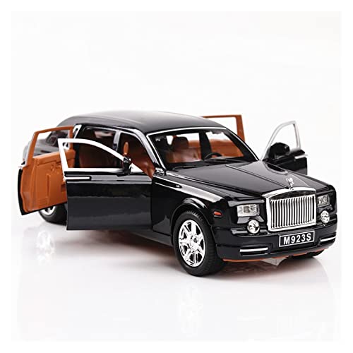 shuishuicui 1 24 Für Rolls Royce Phantom Metal Alloy Simulation Automodell Mit Sound Und Licht Für Erwachsenes Geschenk(Schwarz) von shuishuicui