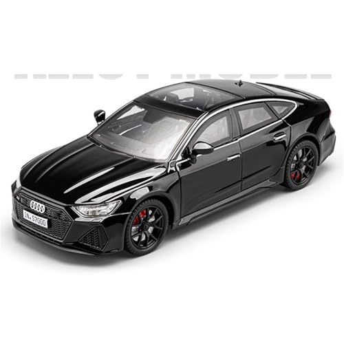 shuishuicui 1 24 für Audi RS7 Black Knight Supercar Automodell Legierung Spielzeugsammlung Display 8 Zoll Geschenk Männer Jungen(Black) von shuishuicui