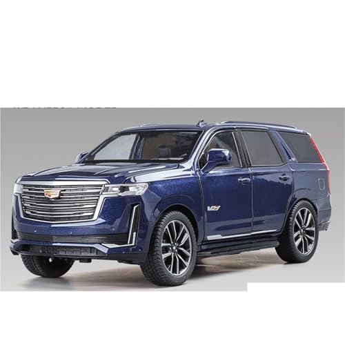 shuishuicui 1 24 für Cadillac Escalade Legierung Auto Modell Sammlung 20CM Spielzeug Sammlung Dekorative Schreibtisch(Blue) von shuishuicui