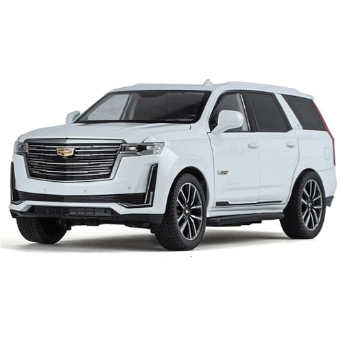 shuishuicui 1 24 für Cadillac Escalade Legierung Auto Modell Sammlung 20CM Spielzeug Sammlung Dekorative Schreibtisch(White) von shuishuicui