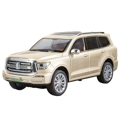 shuishuicui 1 24 für Great Wall Tank 500 Straßenbahn Legierung Off-Road Auto Modell Spielzeug Sammlung Display 21CM Geschenk Männer Jungen(Gold) von shuishuicui