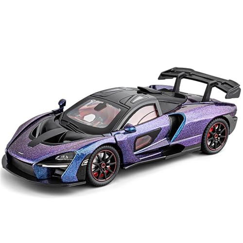 shuishuicui 1 24 für McLaren Senna Supercar Legierung Automodell Dekorative Sammlung von Spielzeug für Jungen Schreibtisch Souvenir Geschenk(Purple) von shuishuicui