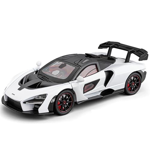 shuishuicui 1 24 für McLaren Senna Supercar Legierung Automodell Dekorative Sammlung von Spielzeug für Jungen Schreibtisch Souvenir Geschenk(White) von shuishuicui