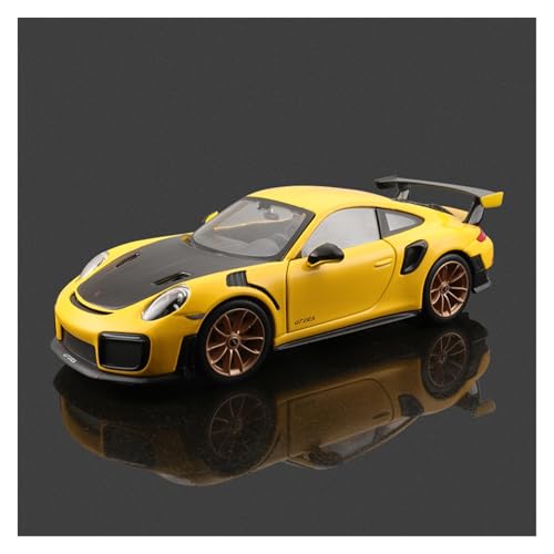 shuishuicui 1 24 für Porsche 911 GT2 Legierung Auto Modell Ornament Spielzeug Dekoration Gelb Schreibtisch Sammlung Memorial Männer Jungen Geschenk von shuishuicui