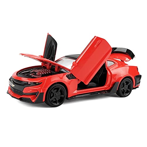 shuishuicui 1 32 Für Chevrolet Camaro Sportwagen Diecast Automodell Sound Und Licht Zurückziehen Junge Geschenk Spielzeugauto(3) von shuishuicui