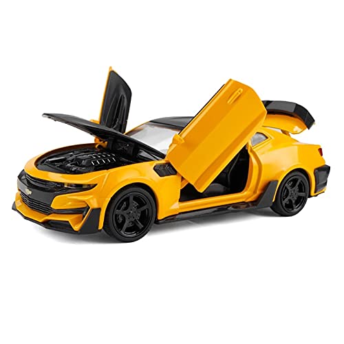 shuishuicui 1 32 Für Chevrolet Camaro Sportwagen Diecast Automodell Sound Und Licht Zurückziehen Junge Geschenk Spielzeugauto(5) von shuishuicui