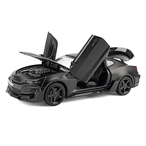 shuishuicui 1 32 Für Chevrolet Camaro Sportwagen Diecast Automodell Sound Und Licht Zurückziehen Junge Geschenk Spielzeugauto(Taglia unica) von shuishuicui