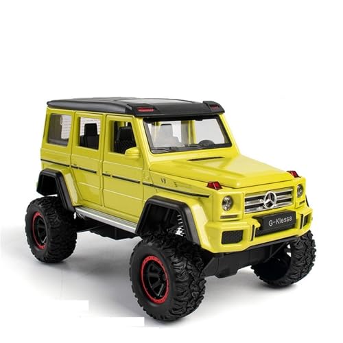 shuishuicui 1 32 Für Mercedes-Benz G500 Geländewagen Legierung Auto Modell 6,1 Zoll Schreibtisch Dekorative Sammlung Von Spielzeug Display Jungen Männer(Yellow) von shuishuicui