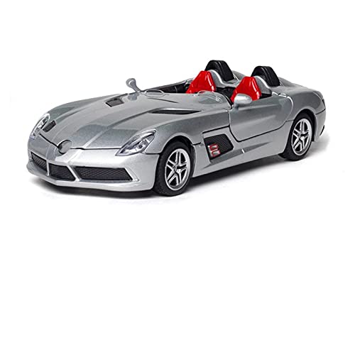 shuishuicui 1 32-Simulation Für Mercedes-Benz SLR Cabrio-Legierung Automodell 3-Türer-Junge-Sound Und Licht Ziehen Spielzeugauto Zurück(3) von shuishuicui