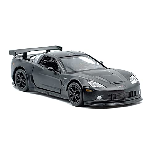 shuishuicui 1 36 for Corvette C6 Cool Black Alloy Diecast Automodell Zurückziehen Kindergeschenksammlung Spielzeugauto von shuishuicui