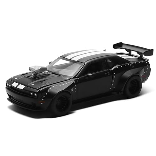 shuishuicui 1 36 für Dodge Challenger Geändert Legierung Auto Modell Puzzle Sammlung Display Schreibtisch Dekoration Spielzeug Männer Erwachsene Geschenke(Black) von shuishuicui