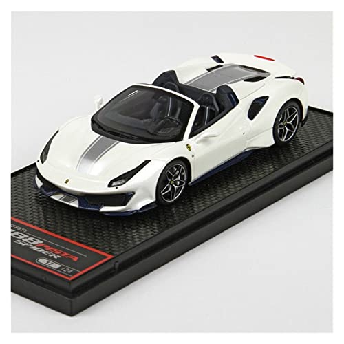 shuishuicui 1 43 Für Ferrari 488 Pista Spider Simulation Sportwagen Modell Static Diecast Vehicles Collection Geschenk(Silber) von shuishuicui