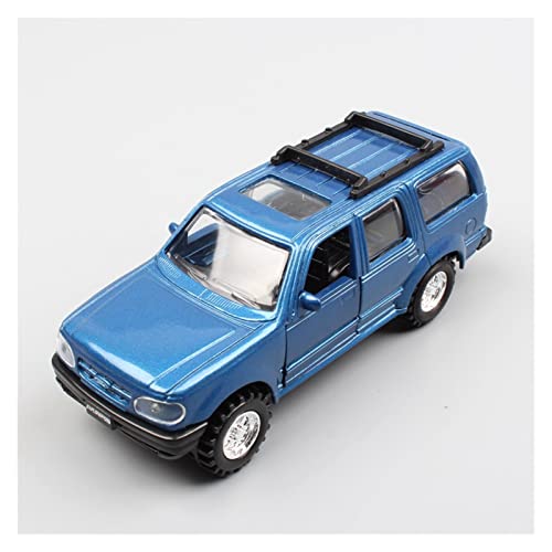 shuishuicui 1 43 Für Ford Explorer Classic SUV Legierung Diecast Automodell Spielzeug Junge Geschenksammlung Dekoration(Blau) von shuishuicui