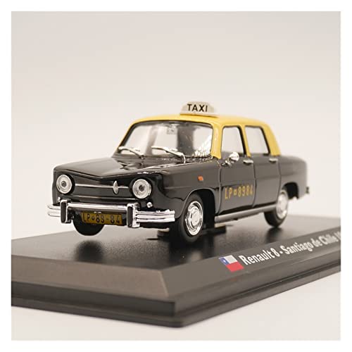 shuishuicui 1 43 Für Renault 8 1965 Santiago Chile Taxi Simulation Diecast Classic Model Car Metal Toy Collection von shuishuicui