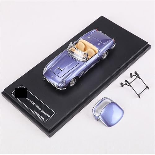 shuishuicui 1 64 für Ferrari 250GT SWB California Cabrio Open Cover Edition Legierung Automodell dekoriert Schreibtisch Sammlung Zeigen Männer Jungen(Blue) von shuishuicui