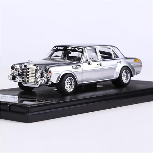 shuishuicui 1 64 für Mercedes 300SEL Klassische Auto Simulation Legierung Auto Modell 7CM Statische Dekoration Schreibtisch Sammlung Display Männer Jungen Geschenke(Silver) von shuishuicui