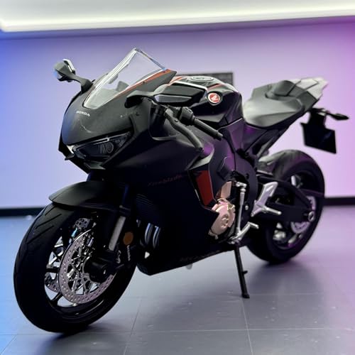 shuishuicui 1 9 für Honda CBR 1000 Legierung Motorrad Modell Roller Spielzeug Auto Sammlung 8,8 Zoll Dekoration Schreibtisch Männer Jungen(Black) von shuishuicui