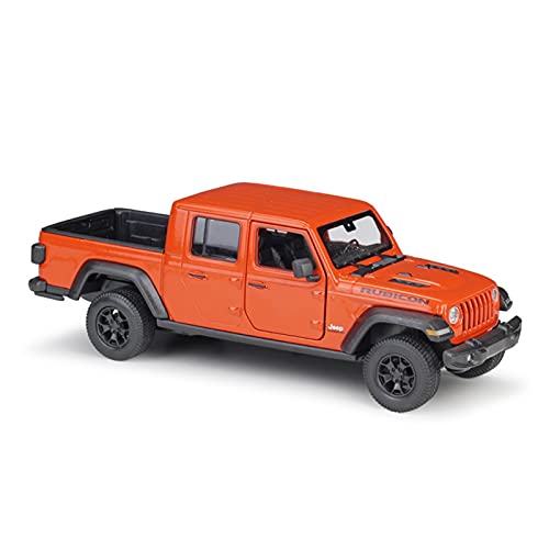 shuishuicui 1:27 Für Jeep Gladiator Geländewagen Hohe Simulation Zinklegierung Automodell Als Werbegeschenk(Orange) von shuishuicui