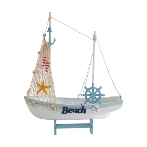 shuishuicui 36CM Segelboot Modell Boot Holz handgefertigt Home Dekoration Studie Zimmer Kinderzimmer Spielzeug Sammlung Souvenir von shuishuicui