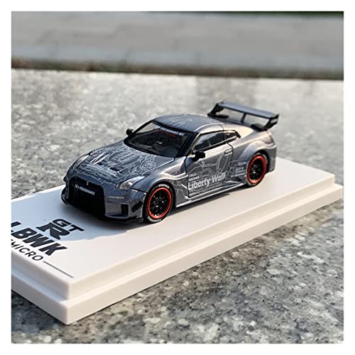 shuishuicui Diecast 1 43 Für Nissan GTR R35 LB 3.0 Legierung Mini Sportwagen Modell Licht Auto Sammlung Souvenir Fahrzeug Spielzeug(Silber) von shuishuicui