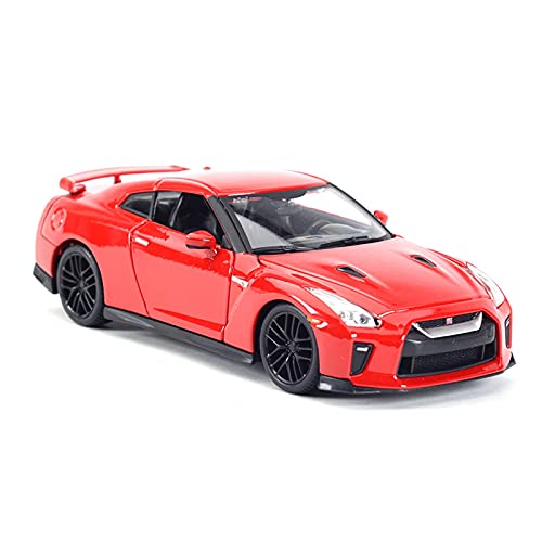 shuishuicui Für Nissan GT-R 2017 Sportwagen 1 24 Metalllegierung Diecast Pull-Back-Automodell Für Display-Ornamente(Rot) von shuishuicui