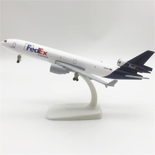 shuishuicui Modellflugzeuge für FedEx Transport für Mcdonnell Douglas MD-11, Legierung, Miniatur, dekorative Schreibtischsammlung, Souvenir, Männer, Jungen, Spielzeug, 20 cm von shuishuicui