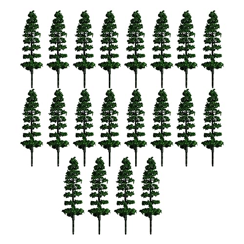 siduytin 20 Stück künstlicher Baum aus Kunststoff, tragbar, wiederverwendbar, Modellbau, Ornamente, Vorschule, Landschaftsbau, künstliche Bäume von siduytin