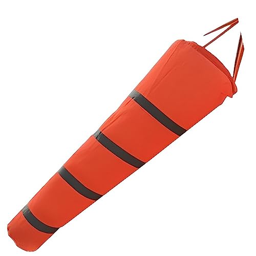 siduytin 80 cm Outdoor Windsack Tasche Leicht Stopp Windmessung Wetterfahne Windüberwachung Spielzeug Leuchtende Windrebe, Rot, 0.8 m von siduytin