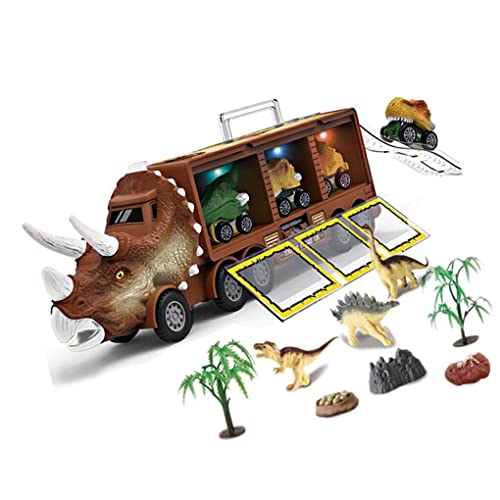 siduytin Dinosaurier Träger Trägheit Auto Transporter Set Abnehmbare DIY Prop Tier Lagerung Spielzeug Helle Farbe Bildungs Liefert, Typ 3 von siduytin