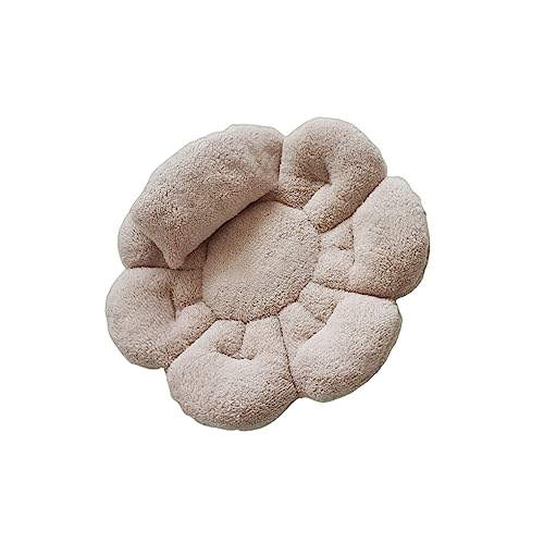 siduytin Neugeborene Fotografie Requisiten Blumenform Blütenblatt Kissen Babyparty Vollmond Jungen Mädchen Matte für Studiobilder Werkzeug, Helles Khaki von siduytin