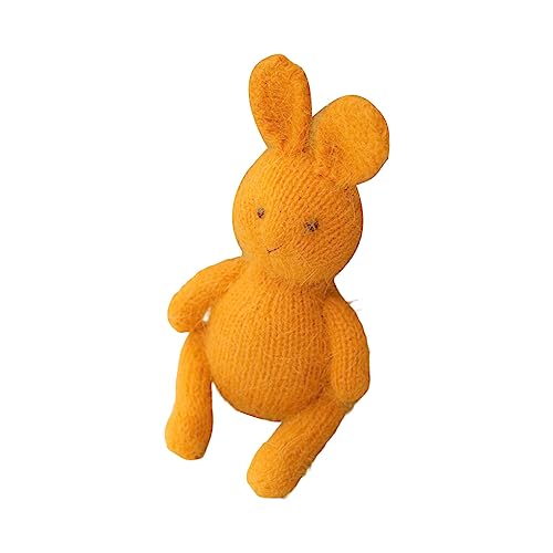 siduytin Neugeborene Fotografie Requisiten Cartoon gestrickter Mohair Hase Schießen Kleinkind Jungen Mädchen Werkzeug Spielzeug für Babyparty Vollmond, Typ 4 von siduytin