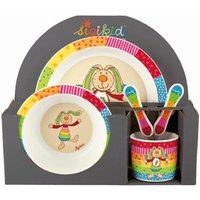 SIGIKID 25404 Geschirr-Set Hase Rainbow, 5-teilig von sigikid