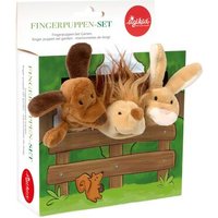 SIGIKID 43015 Fingerpuppen-Set Garten mit drei Tieren von sigikid