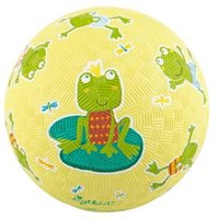 SIGIKID 43087 Spielball aus reinem Naturkautschuk, Motiv Frosch, bunt, 17 cm von sigikid