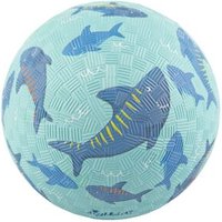 SIGIKID 43089 Kleiner Spielball aus reinem Naturkautschuk, Motiv Haie, hellblau, 12 cm von sigikid